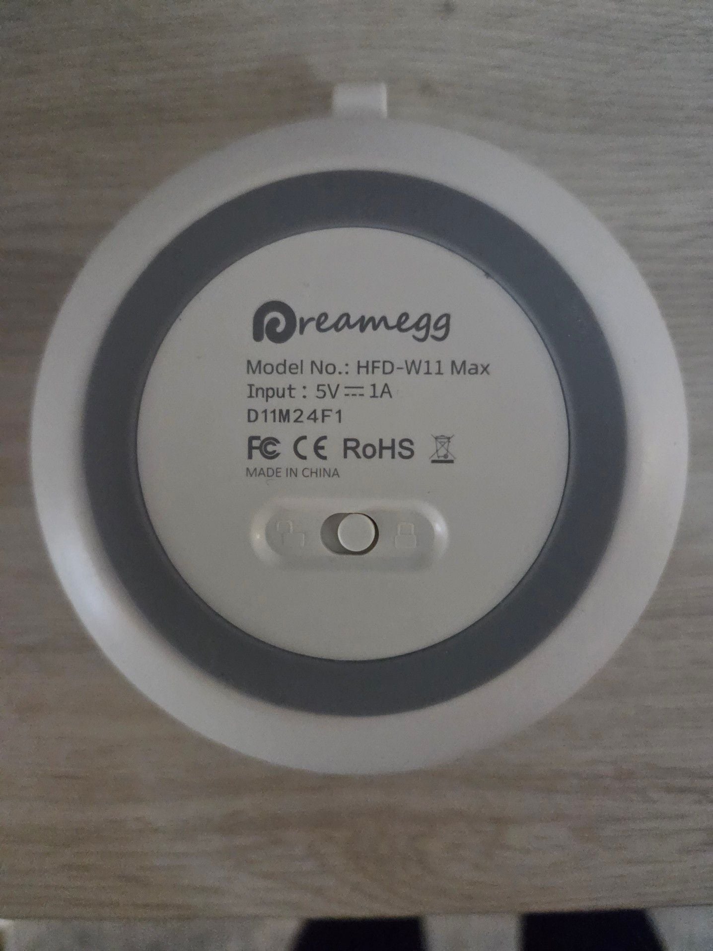 Dreamegg Portable White Noise Sound Machine Model HFD-W11 Max 2