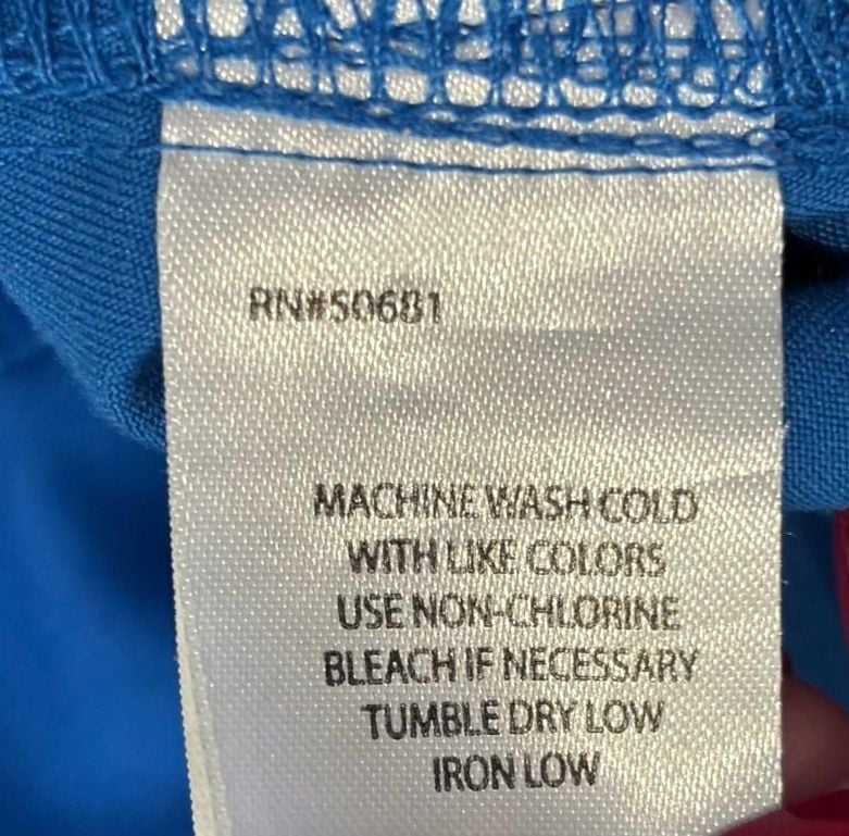 Grey's Anatomy by Barco Women's Royal Blue Mock Wrap Scrub Top Style 4153 Size M 5