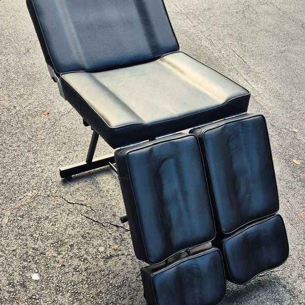 Black Adjustable Facial Massage Salon Tattoo Chair Bed