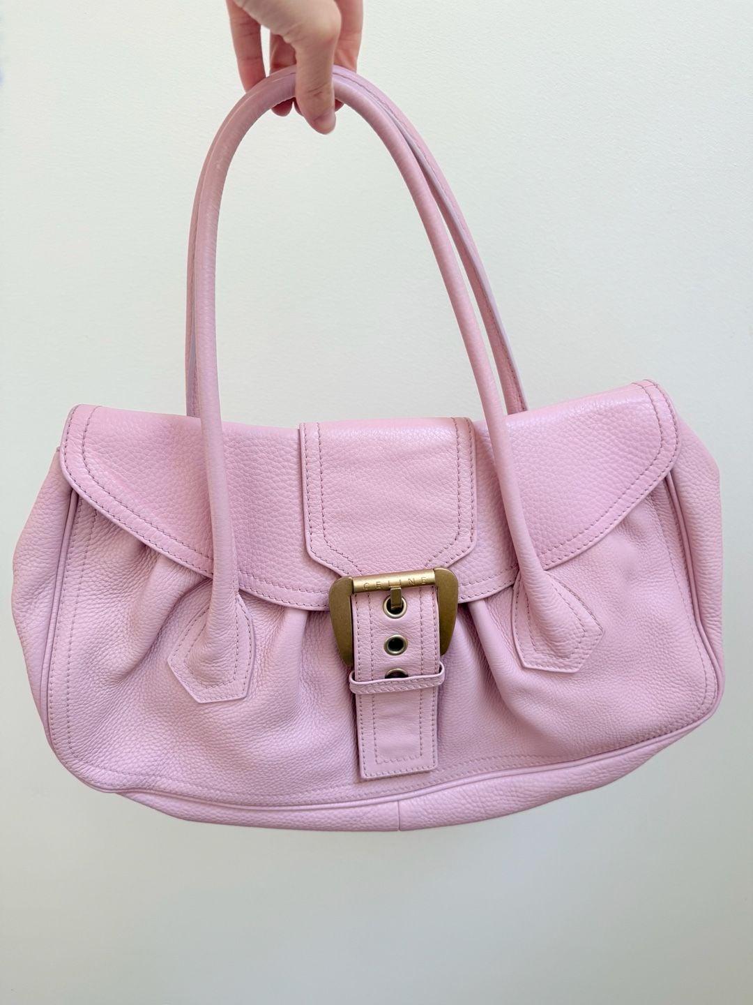 Leather handbag Celine Pink in Leather - 67858814, ,489* 2