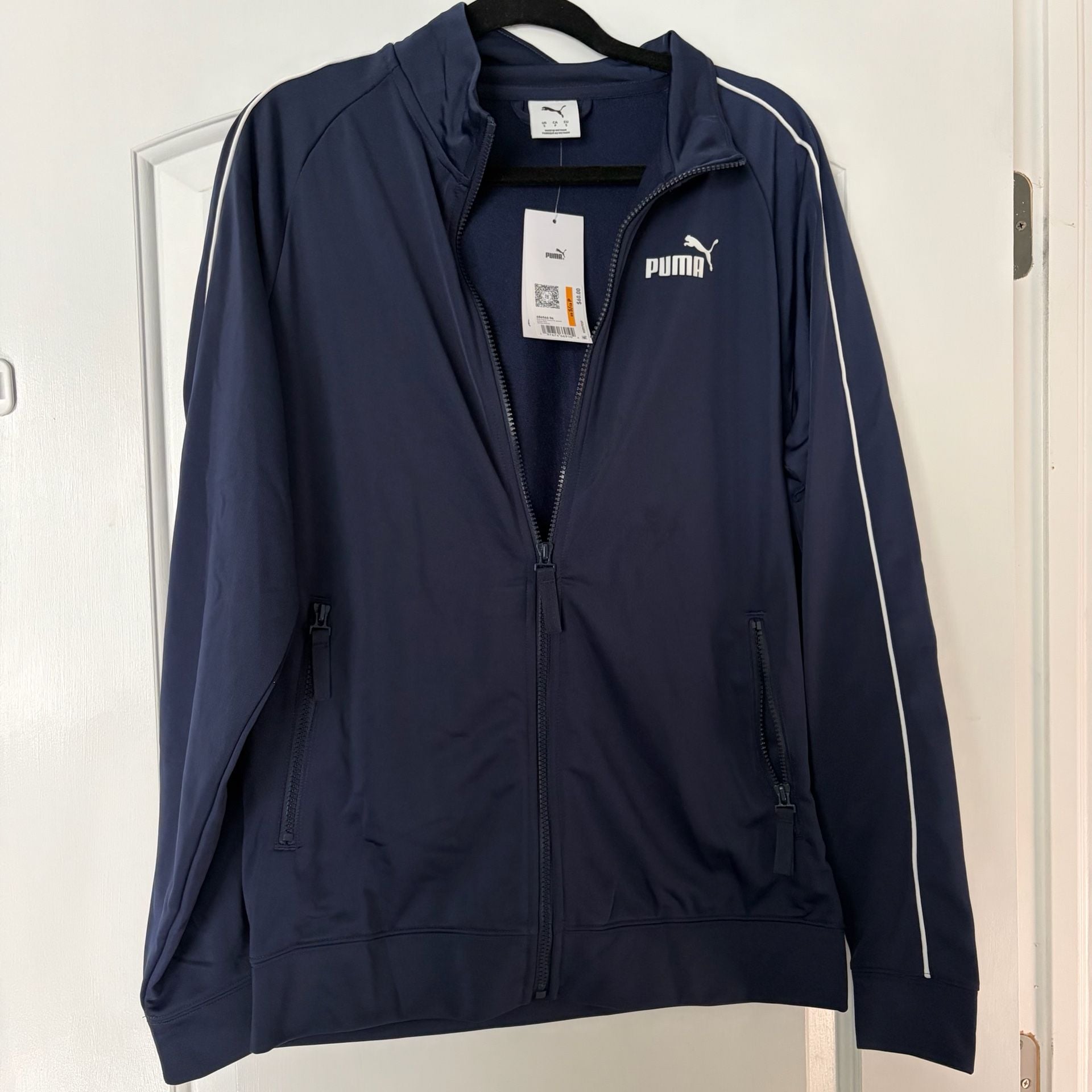 Puma ESS Piped Tricot FZ Jacket Size S Puma Navy 2