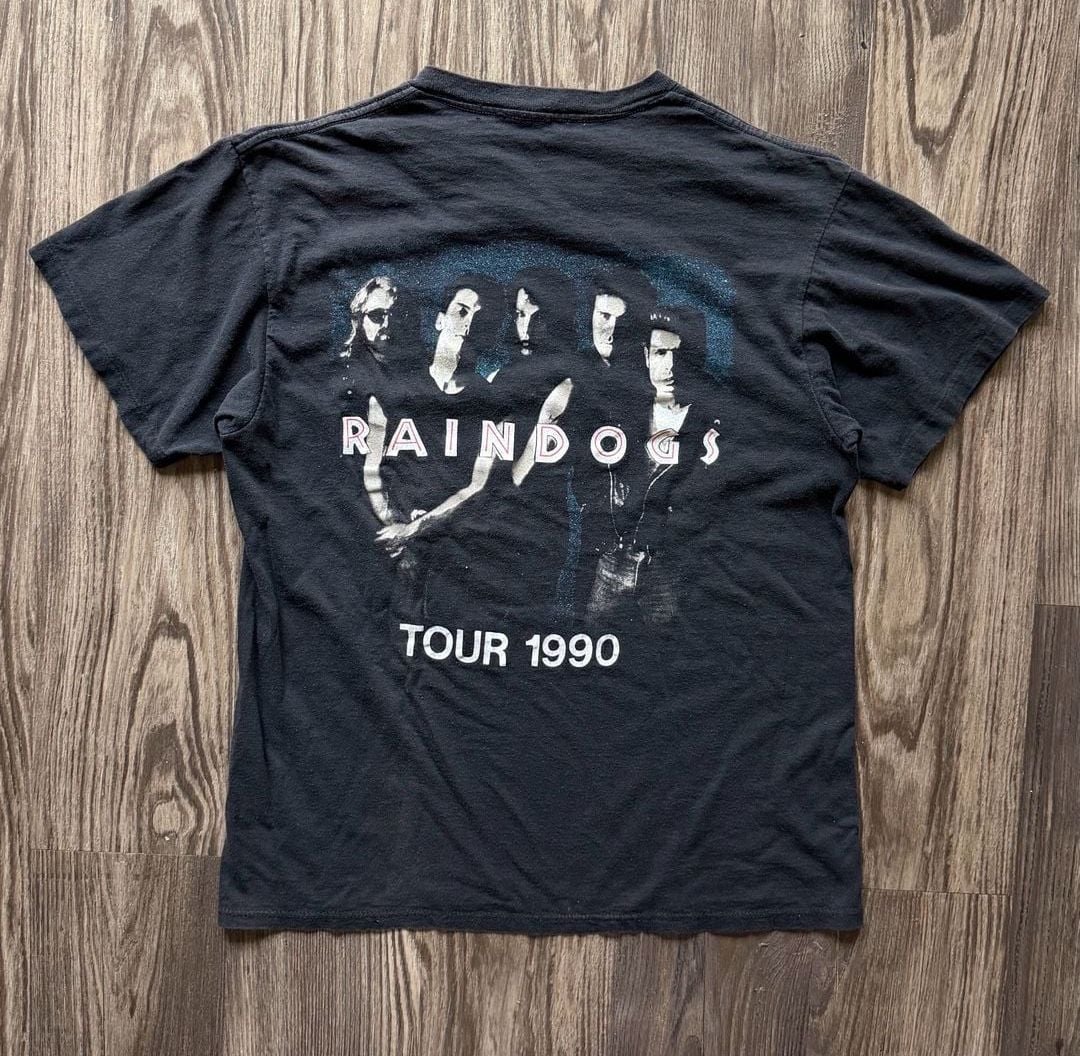 Vintage 1990 Raindogs Lost Souls Tour Band T-Shirt 2