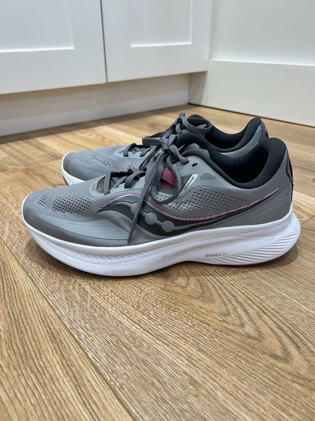 Saucony Women's Guide 15 Running Shoes Alloy/Quartz Size 10.5 W No Insoles 5