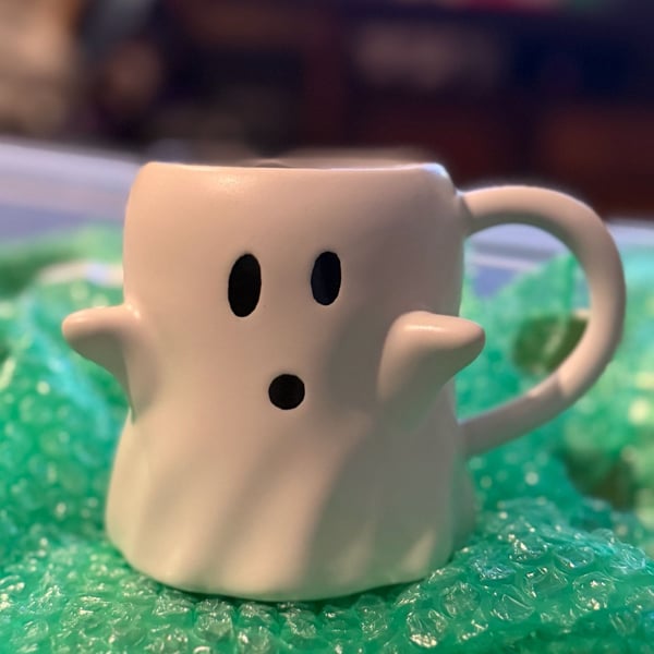 Kirkland's Home Ceramic Ghost Coffee Mug Halloween Spooky Season