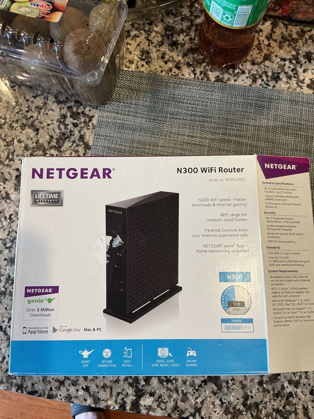 NETGEAR N300 WiFi Router WNR2000v5 1