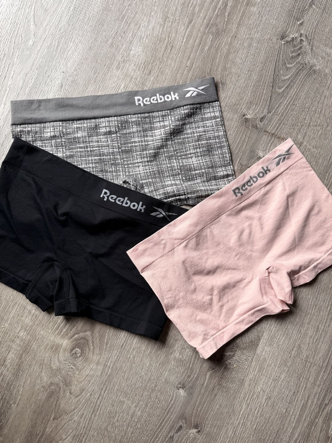 Reebok Women's Seamless Boyshort Underwear Panties 3-Pack Size M 1