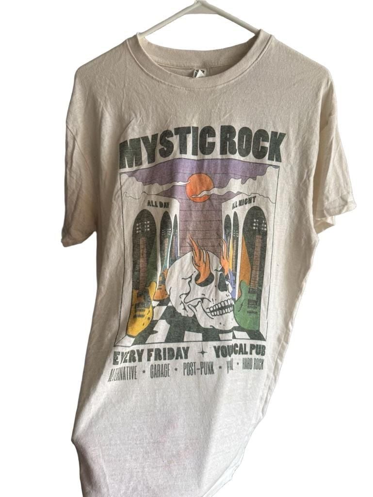 Call Your Mother Mystic Rock Graphic Tee Large White 2