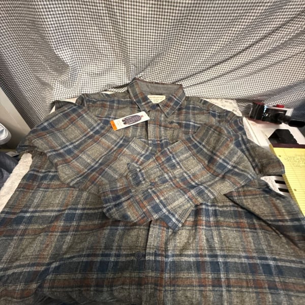 Weatherproof Vintage Men's XXL Long Sleeve Plaid Button-Up Shirt