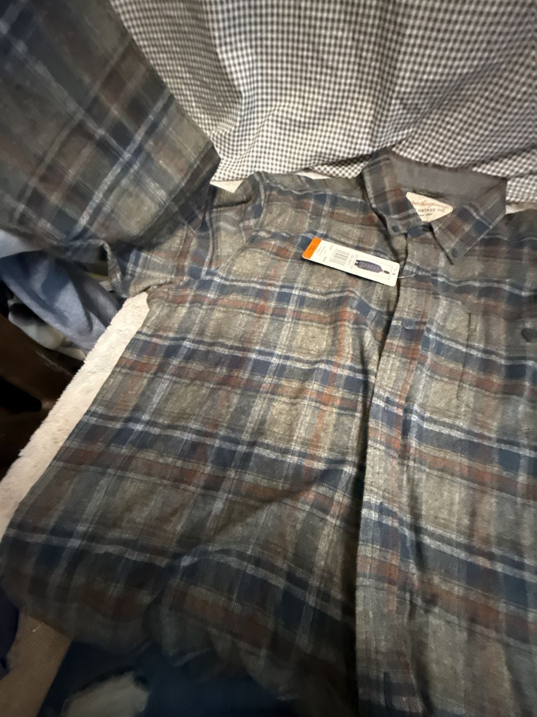 Weatherproof Vintage Men's XXL Long Sleeve Plaid Button-Up Shirt 7