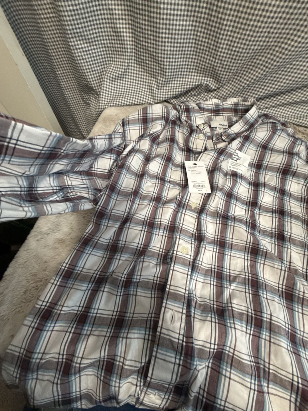 Sonoma Men's Plaid Long Sleeve Button Down Shirt - XXL 7