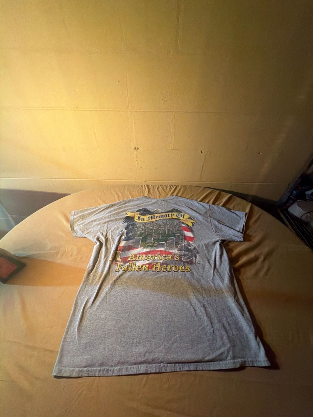 Gildan Ultra Cotton Pocket T-Shirt Legion Post 143 Bristol IN Gray XL 8