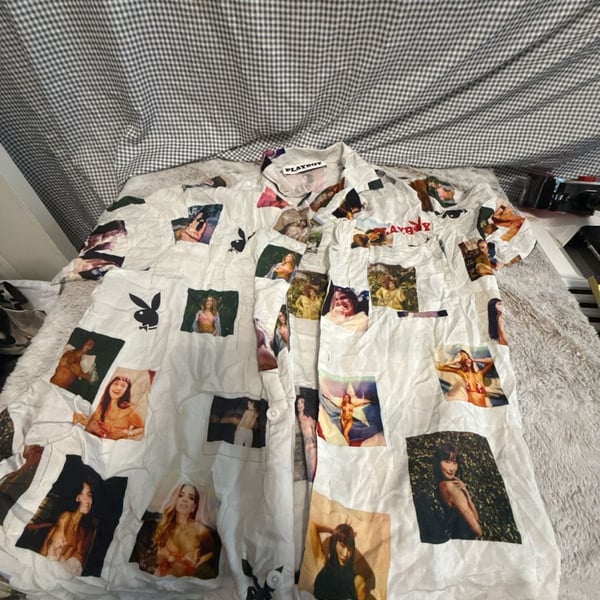 Pacsun x Playboy Polaroid Camp Shirt, Size S