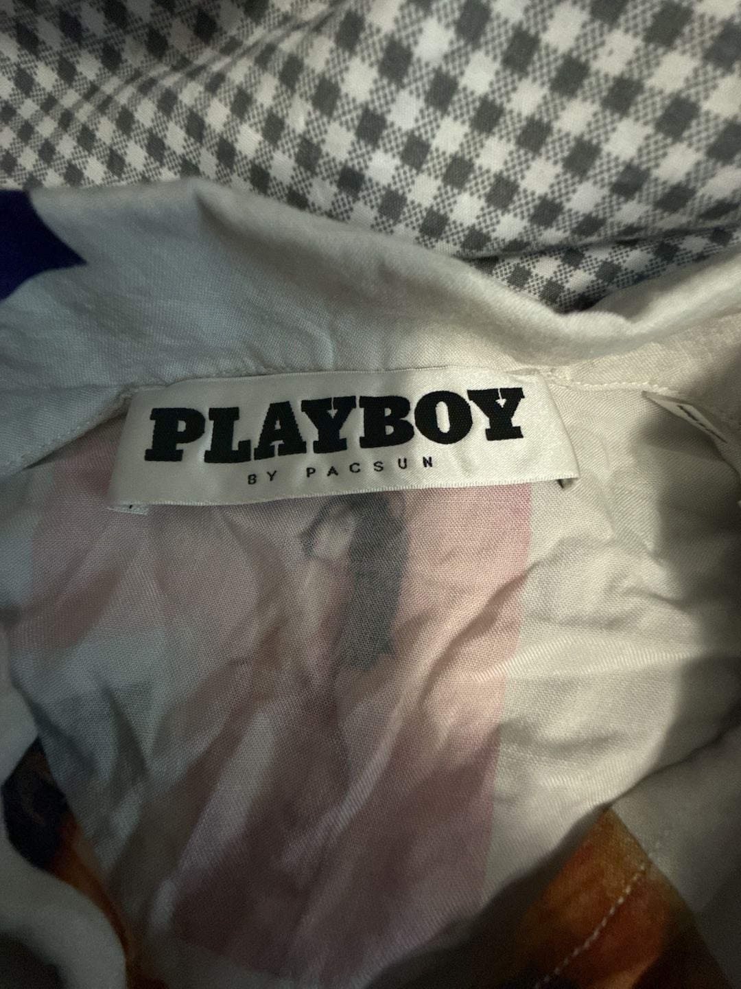 Pacsun x Playboy Polaroid Camp Shirt, Size S 2