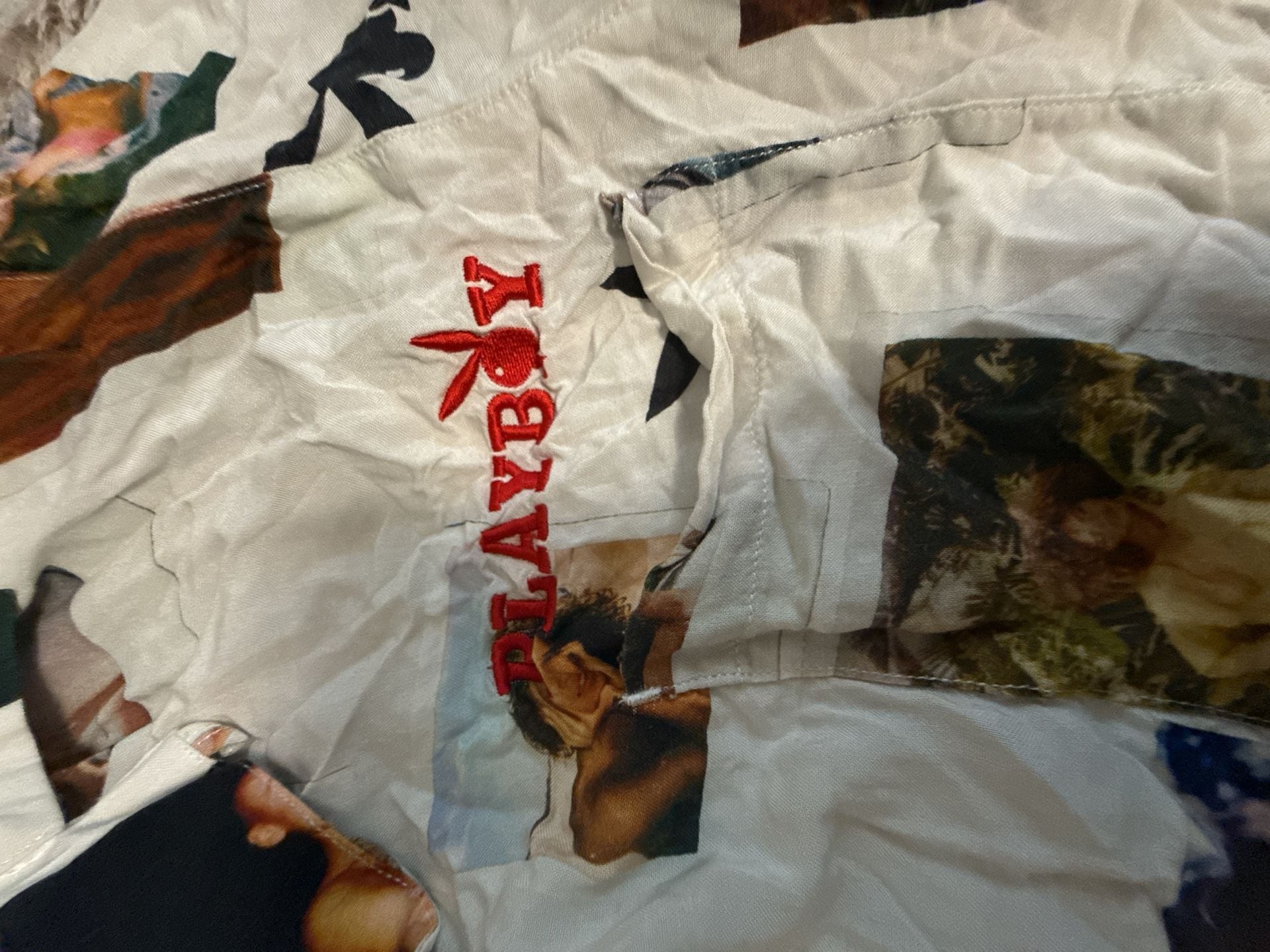 Pacsun x Playboy Polaroid Camp Shirt, Size S 4