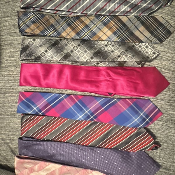 Lot of 10 Assorted Designer Men's Neckties Multiple Brands