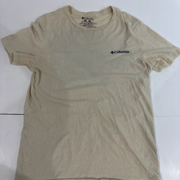 Columbia Sportswear Company Men's Graphic T-Shirt Beige Black Lab Dog Size M