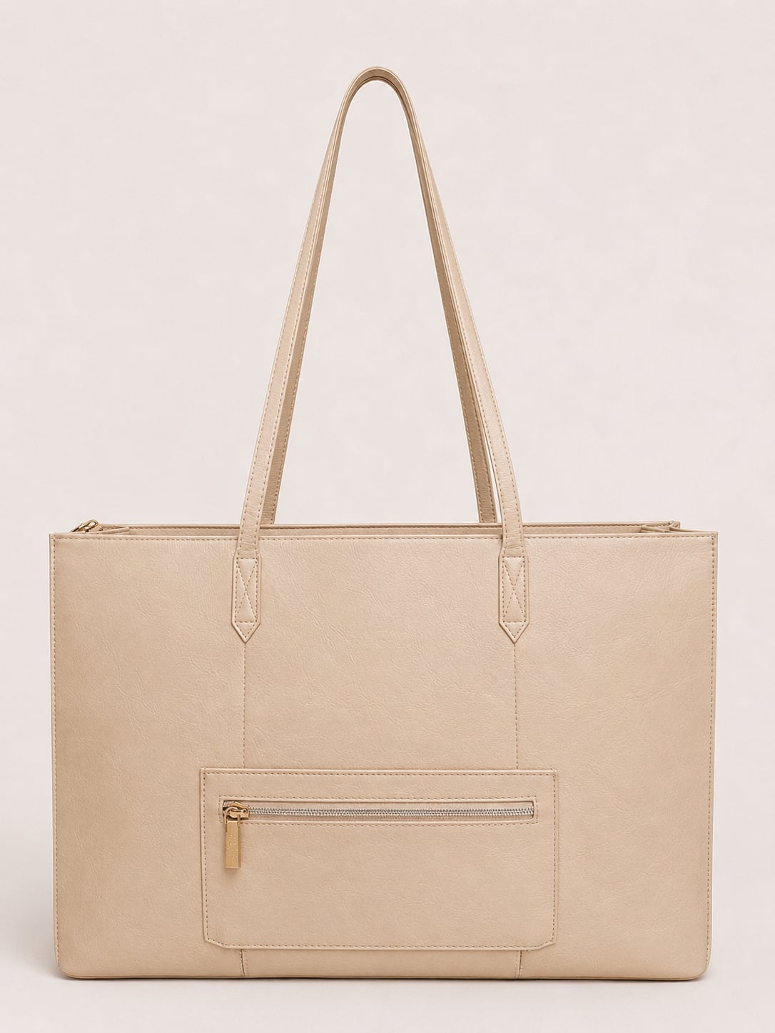 BEIS The Large Work Tote Bag Beige Laptop Travel NWOT 2