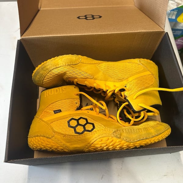 Rudis Alpha 2.0 Adult Wrestling Shoes - Happy Yellow Size 13