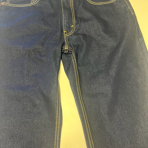Levi's 514 Straight Dark Wash Denim Jeans Mens 36x30 New With Tags