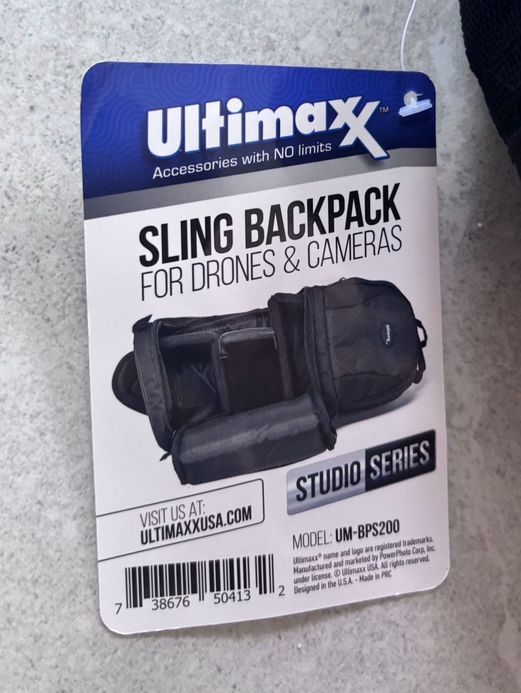 Ultimaxx Studio Series Sling Backpack for Drones and Cameras Model UM-BPS200 3
