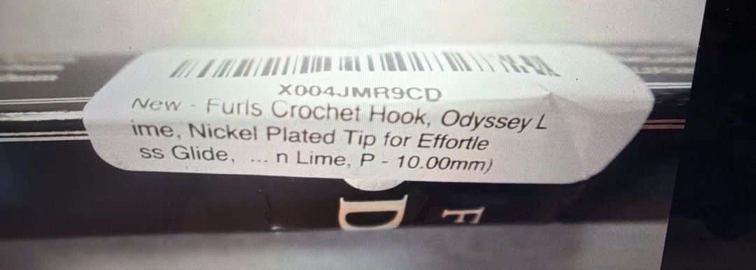 Furls Odyssey Crochet Hook Lime, Nickel Plated Tip, Size P - 10.00mm 5