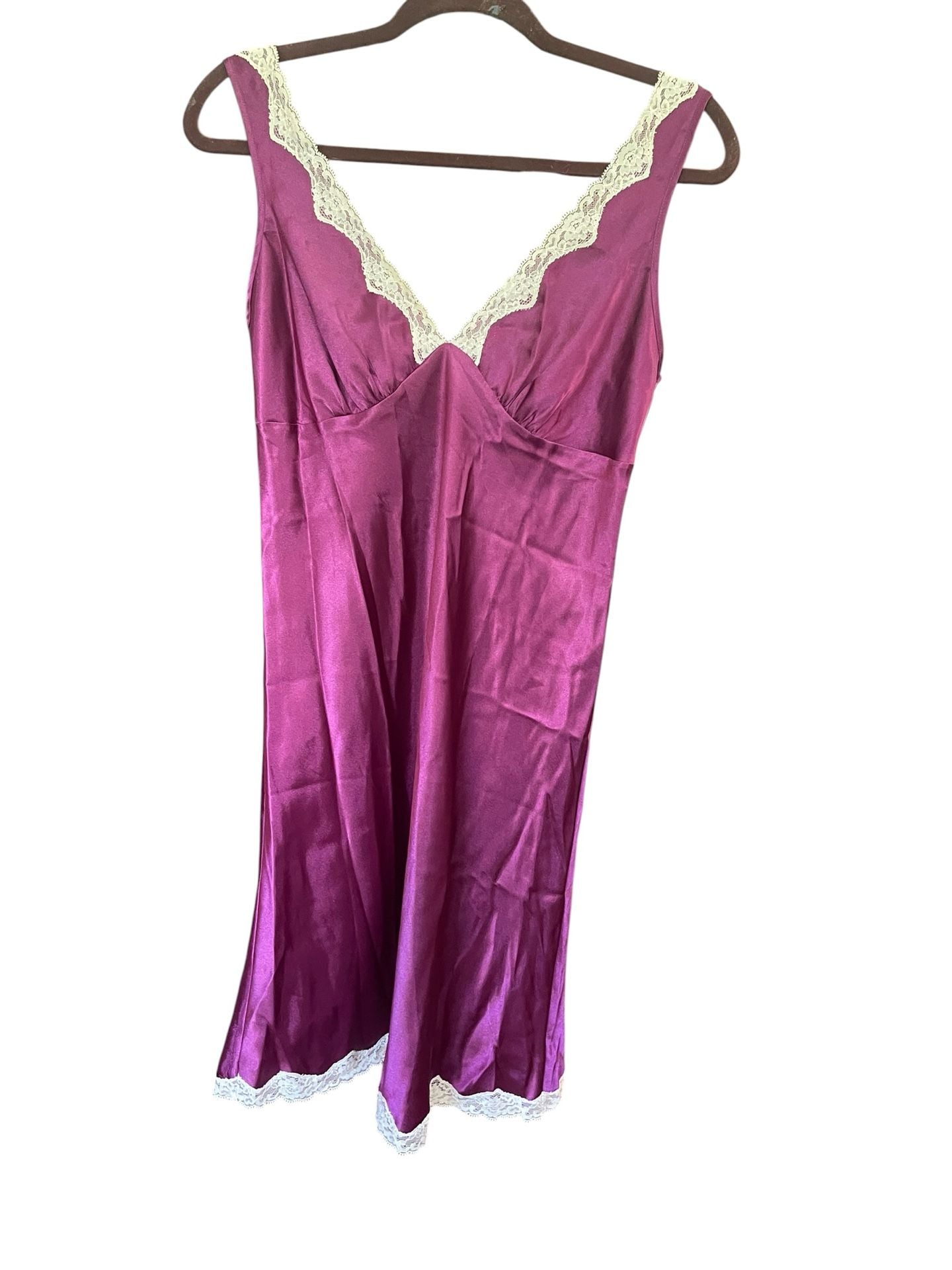 Victoria’s Secret Y2K Satin Slip Dress Chemise Lace Coquette Fairy Grunge S 4