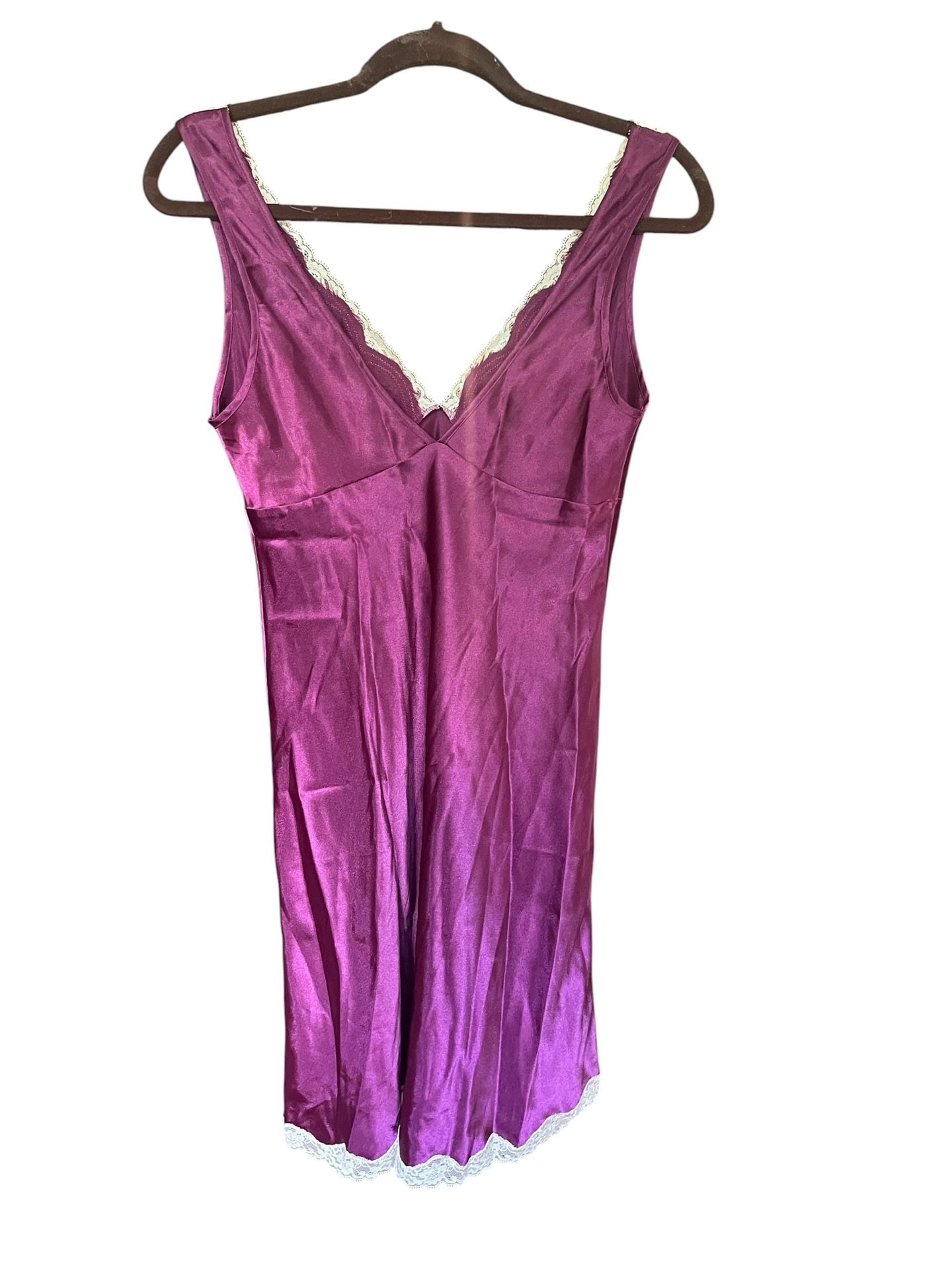 Victoria’s Secret Y2K Satin Slip Dress Chemise Lace Coquette Fairy Grunge S 6