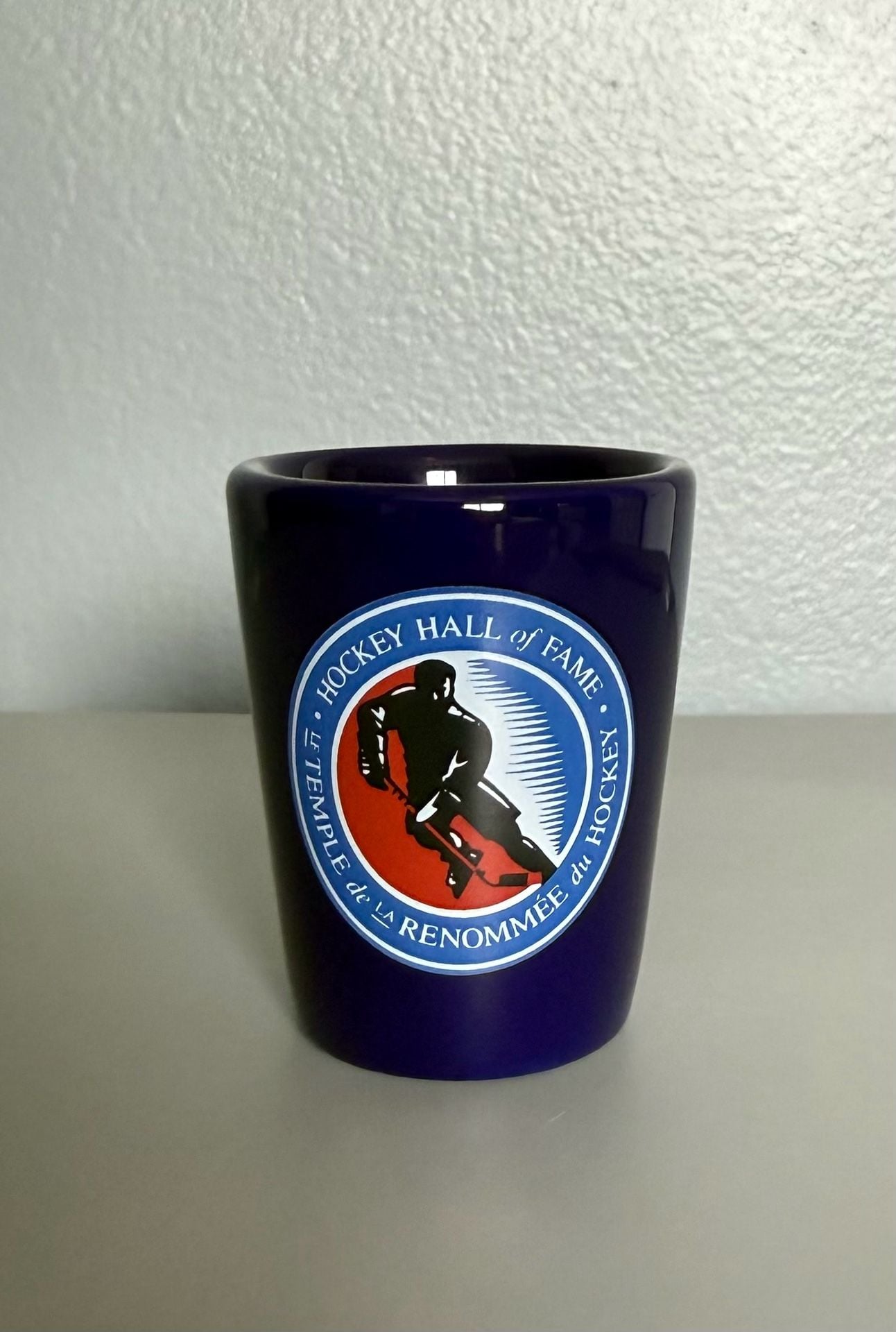 Hockey Hall of Fame Ceramic Souvenir Shot Glass 1