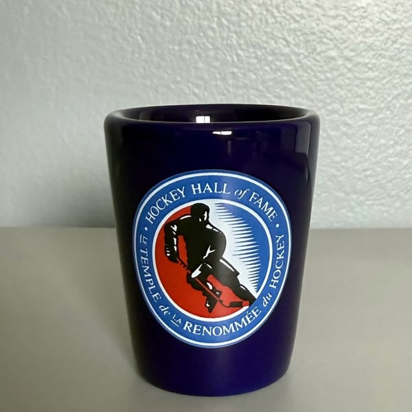 Hockey Hall of Fame Ceramic Souvenir Shot Glass