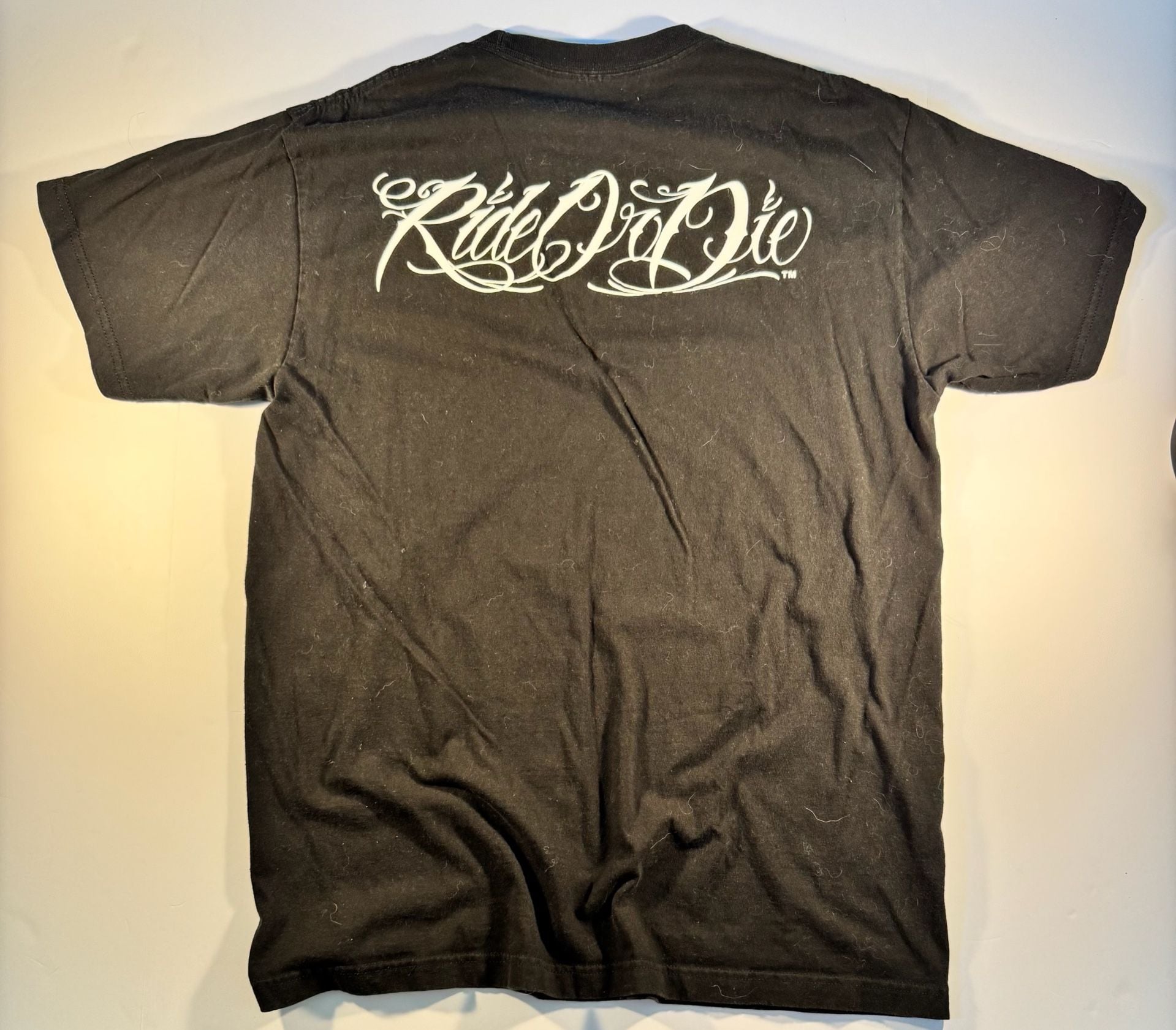 Ride or Die Partner in Crime Biker Graphic T-Shirt Black XL 3
