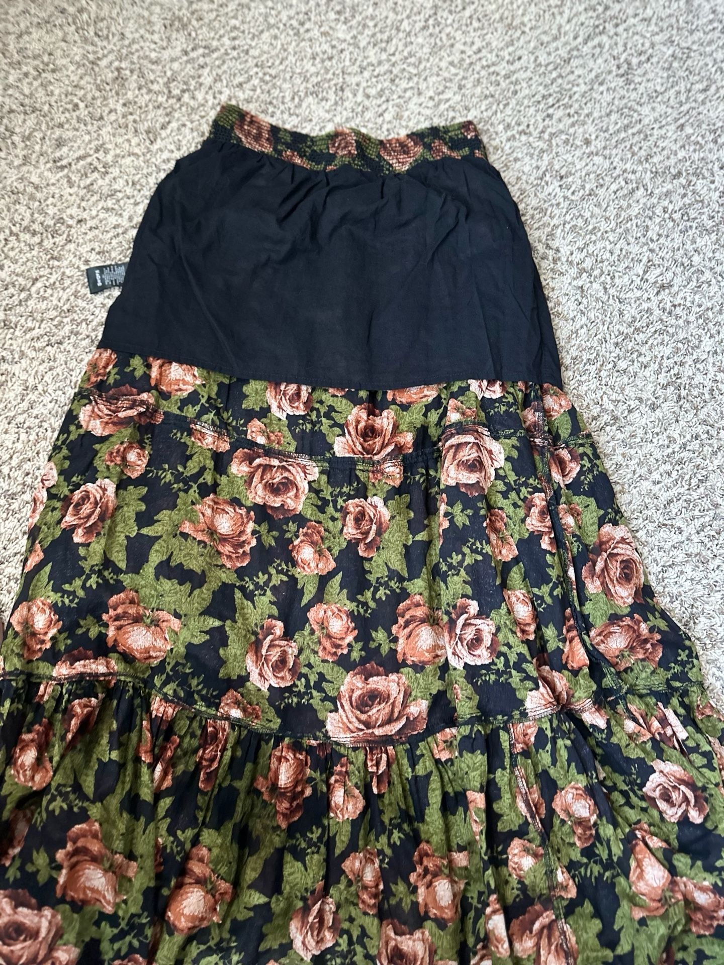 Free People Tiered Floral Maxi Skirt 6