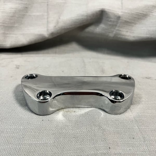 Harley-Davidson Classic Chrome Custom Handlebar Clamp Riser Top Clamp