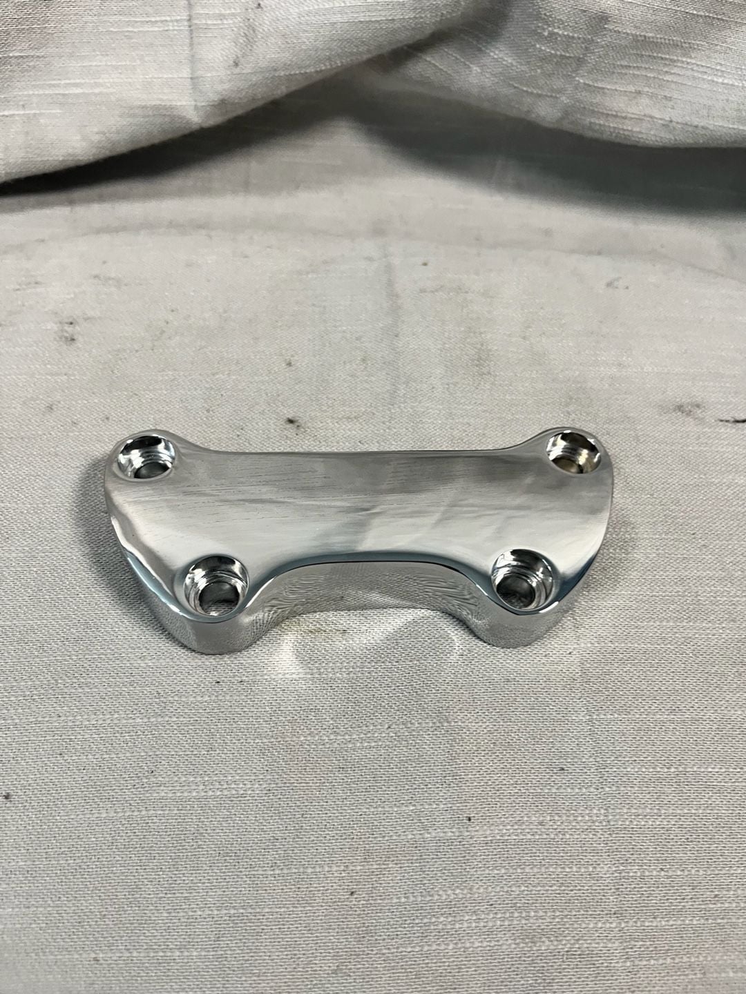 Harley-Davidson Classic Chrome Custom Handlebar Clamp Riser Top Clamp 2