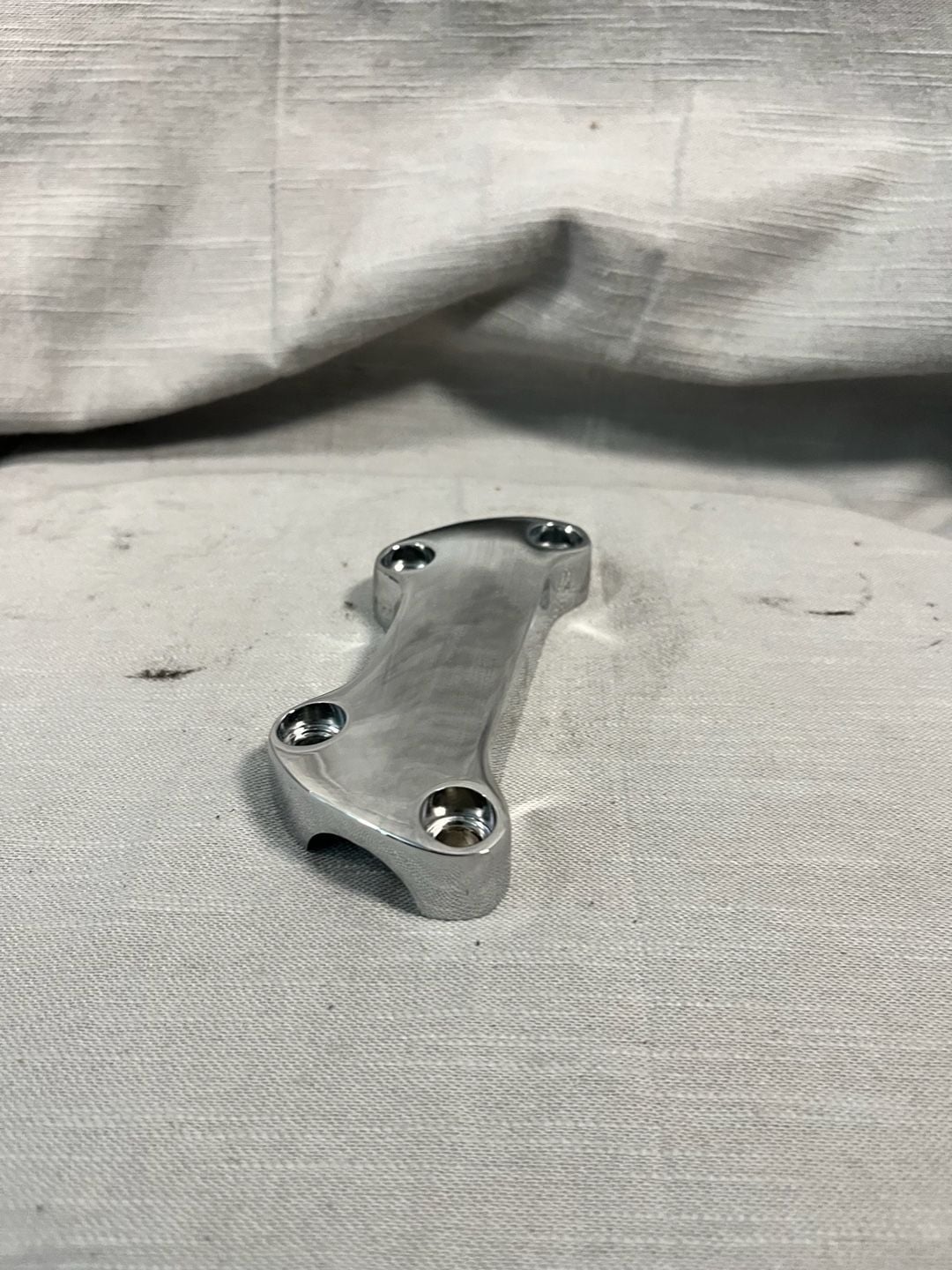 Harley-Davidson Classic Chrome Custom Handlebar Clamp Riser Top Clamp 4