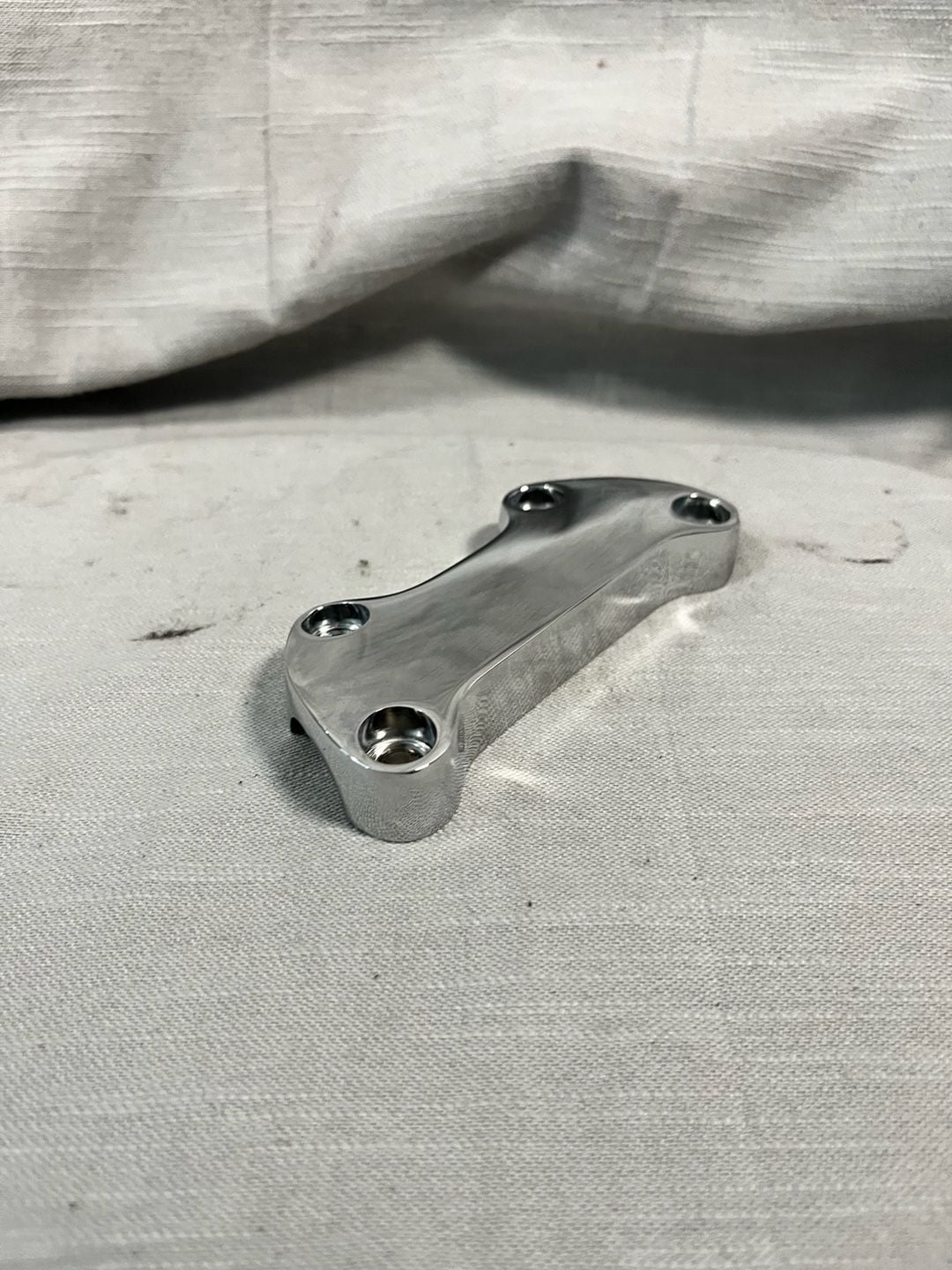 Harley-Davidson Classic Chrome Custom Handlebar Clamp Riser Top Clamp 5