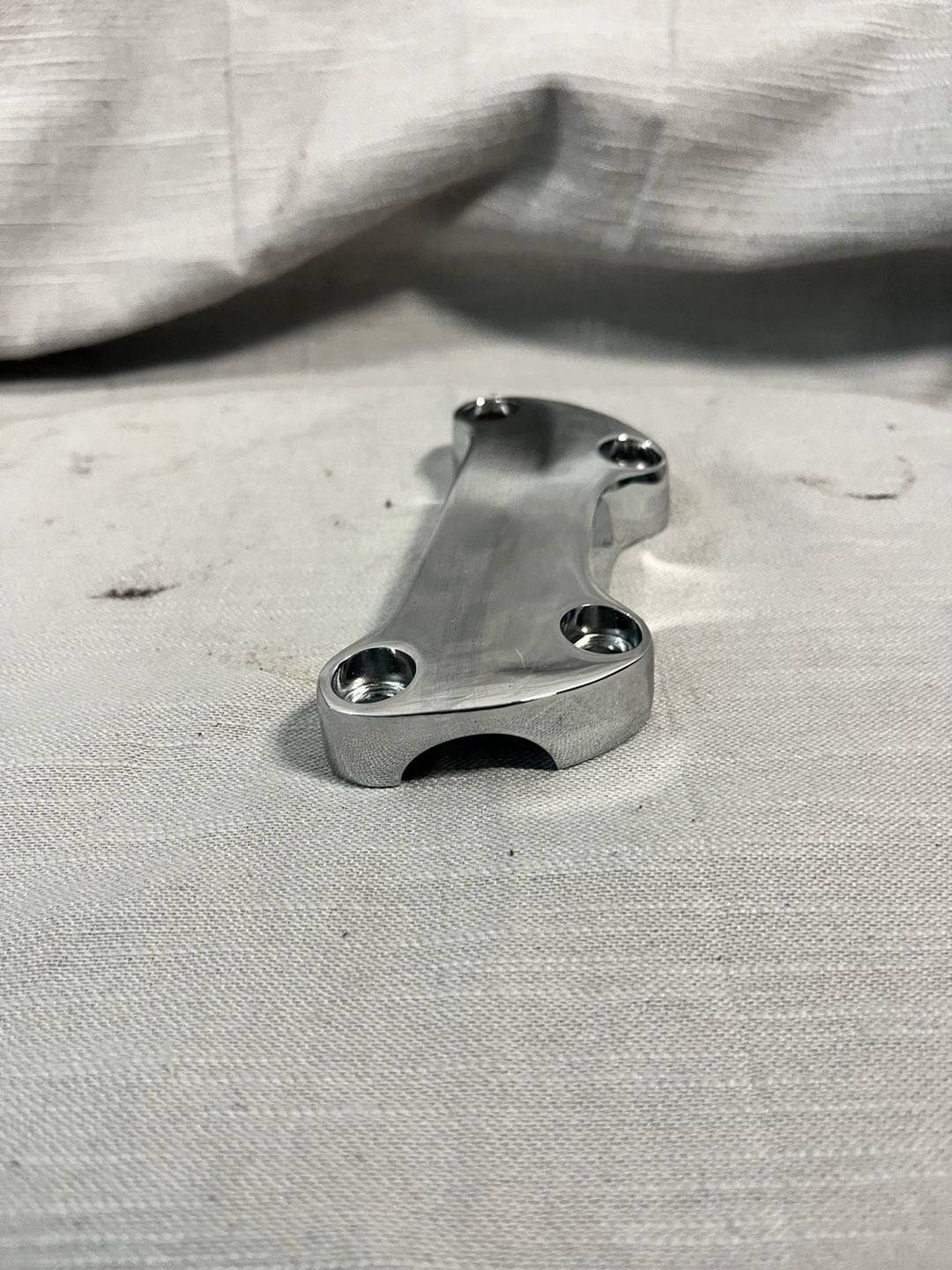 Harley-Davidson Classic Chrome Custom Handlebar Clamp Riser Top Clamp 8