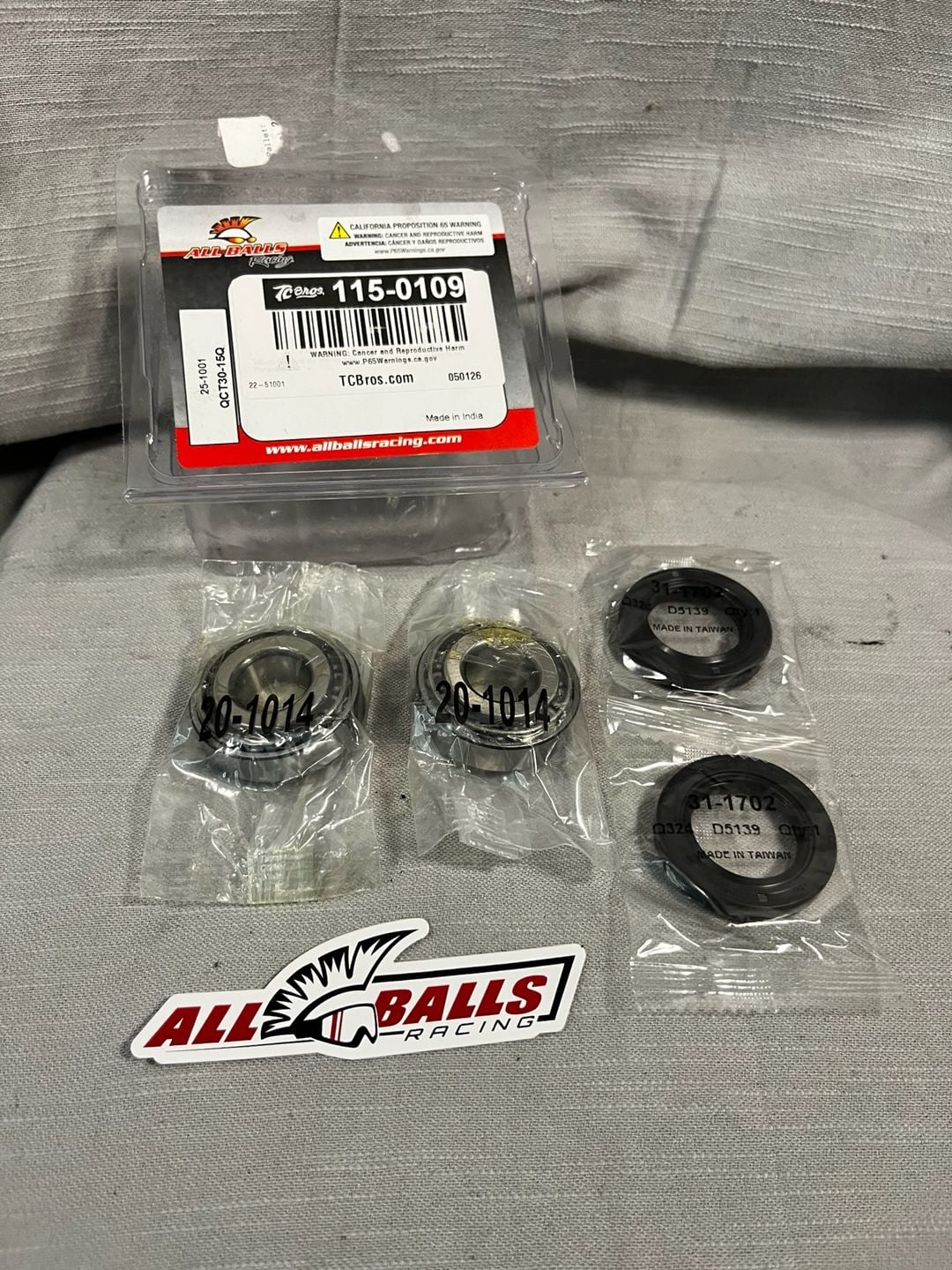 All Balls Racing Wheel Bearing Kit 25-1001 8