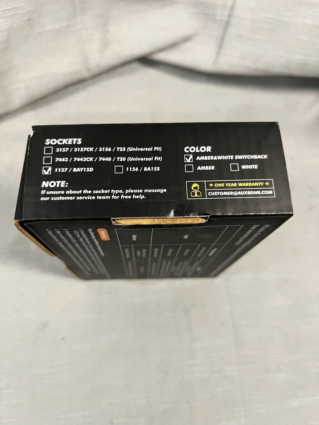 Auxbeam B1B Series LED Bulbs 1157 / BAY15D Amber & White Switchback with Resistor Kit 5