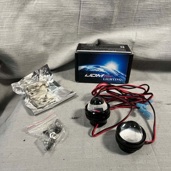 iJDMTOY Amber High Power 5W Bull Eye LED Projector Lights For Fog DRL Parking or Backup