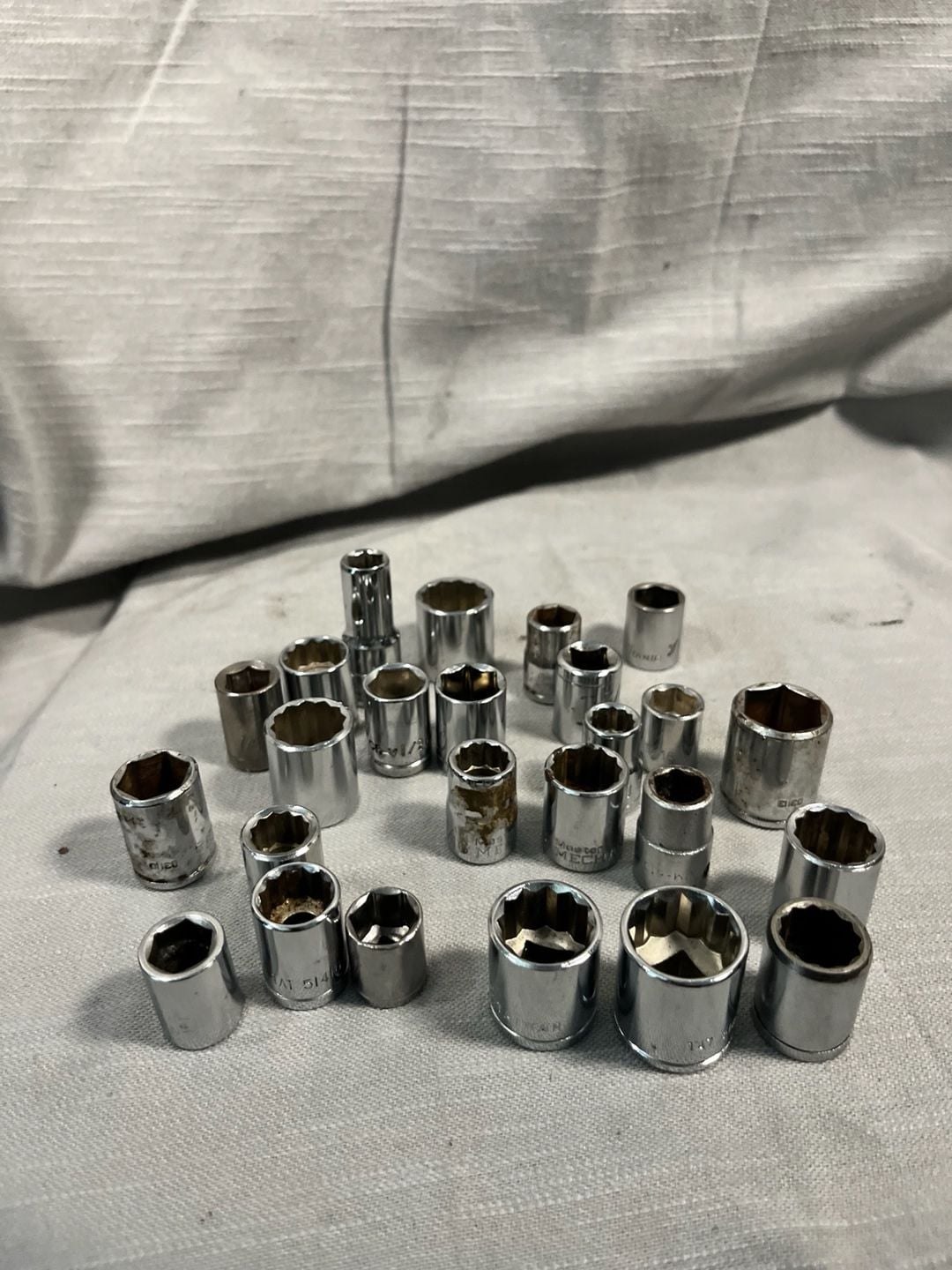 Assorted Mixed Lot of Chrome Drive Sockets Various Sizes and Brands 3