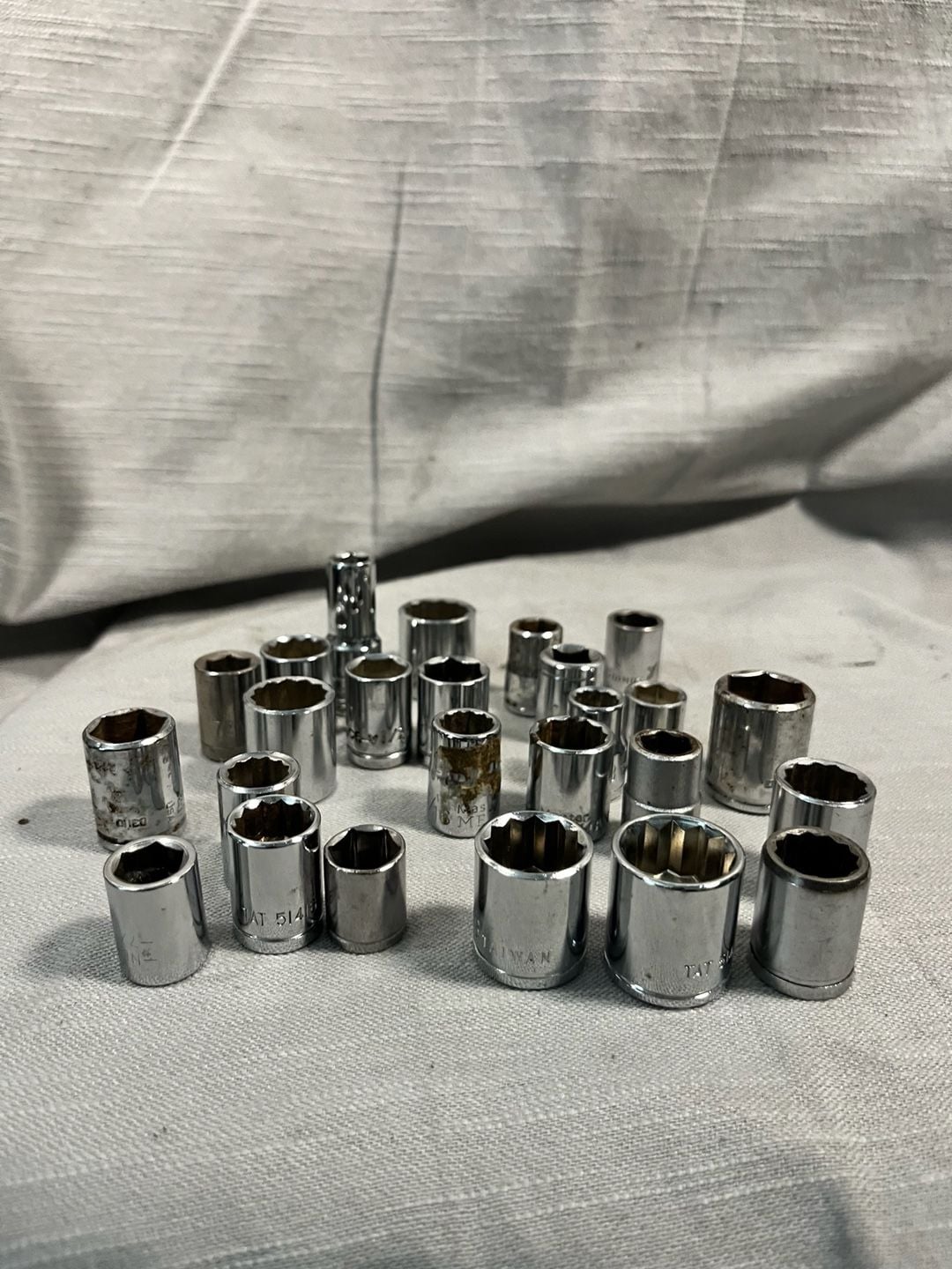 Assorted Mixed Lot of Chrome Drive Sockets Various Sizes and Brands 4