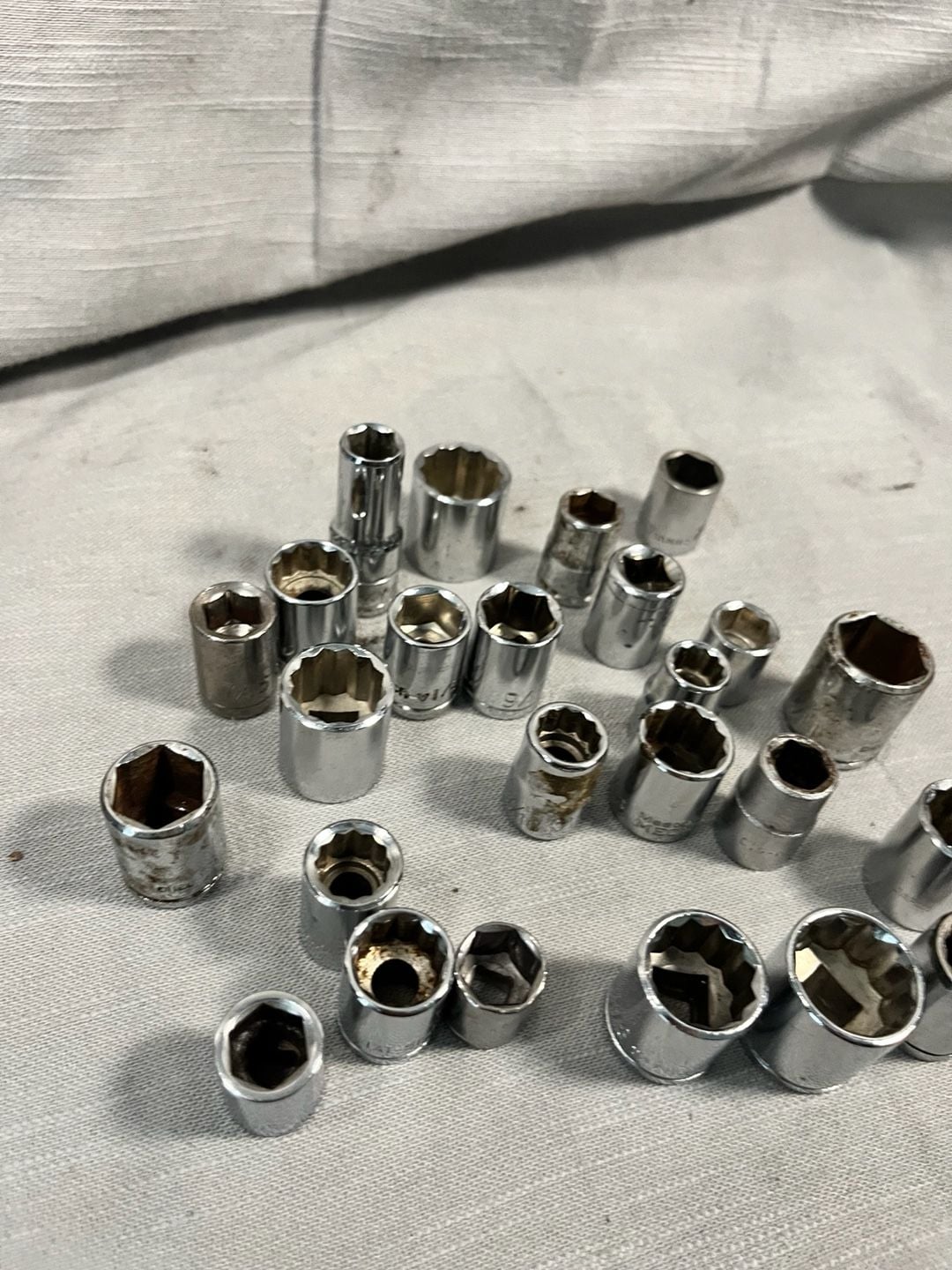 Assorted Mixed Lot of Chrome Drive Sockets Various Sizes and Brands 5