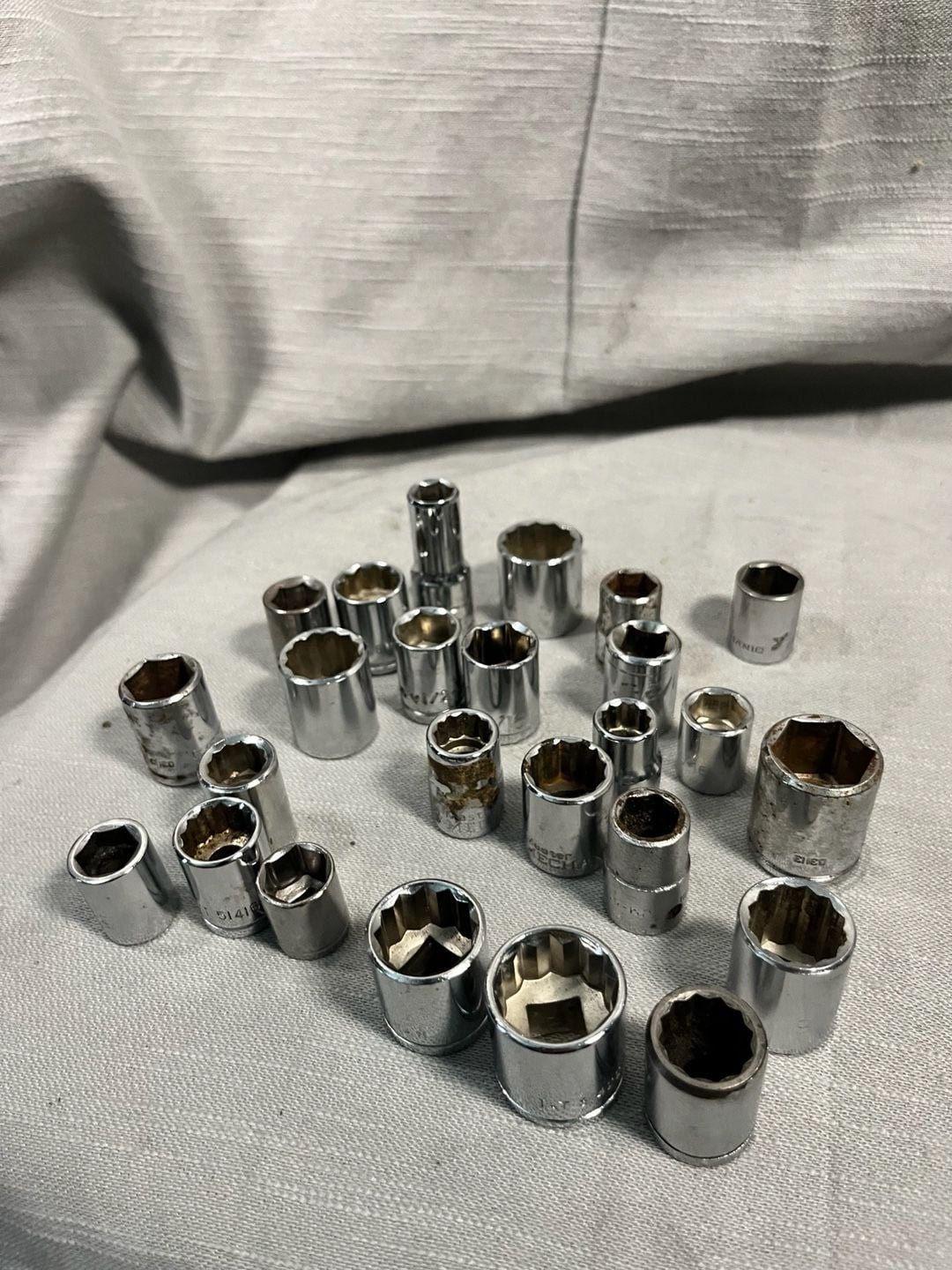 Assorted Mixed Lot of Chrome Drive Sockets Various Sizes and Brands 6