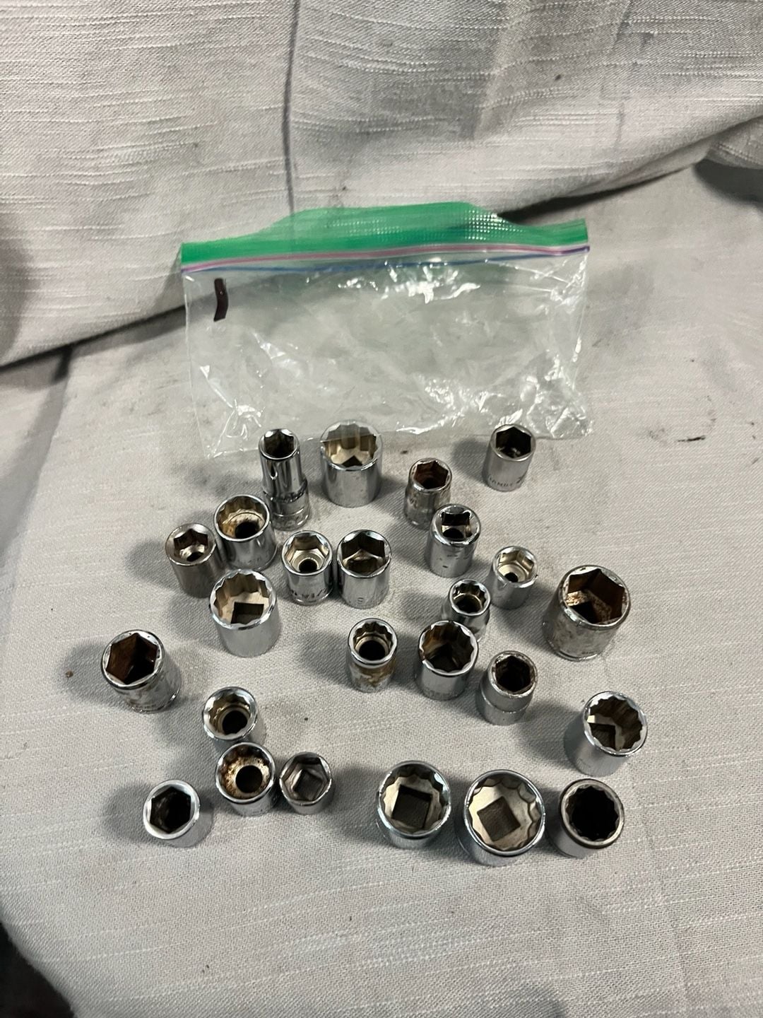 Assorted Mixed Lot of Chrome Drive Sockets Various Sizes and Brands 7