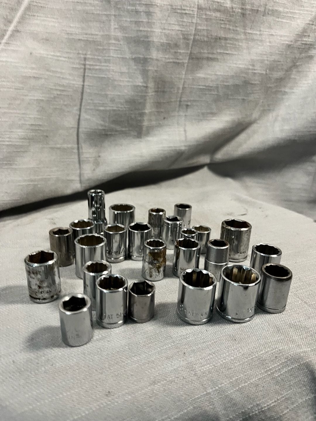 Assorted Mixed Lot of Chrome Drive Sockets Various Sizes and Brands 8