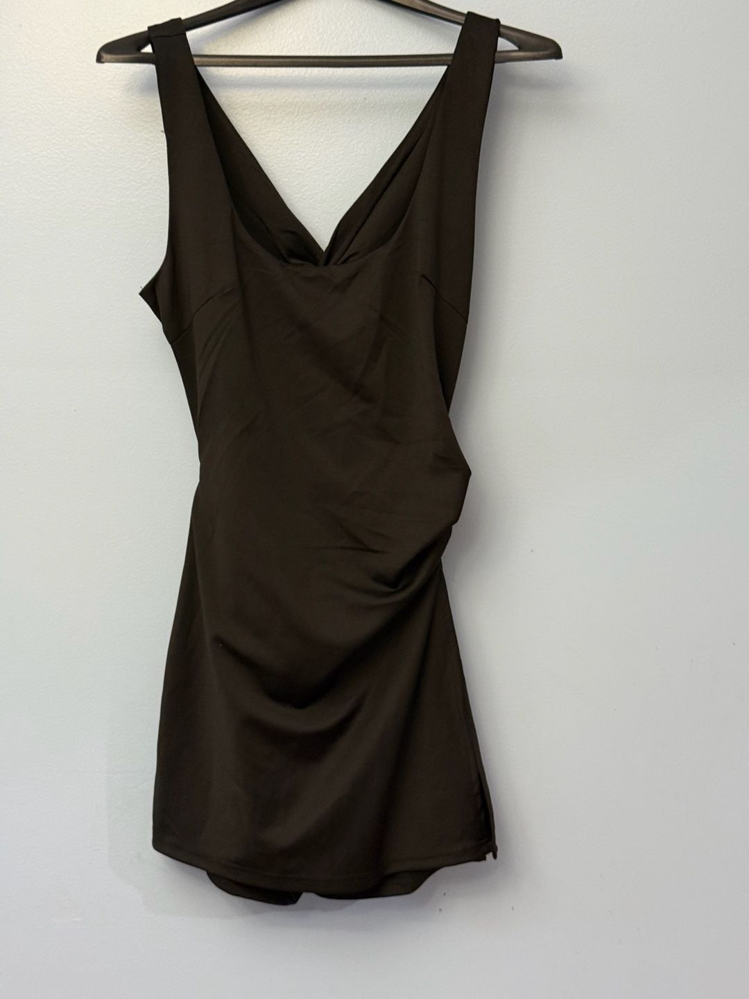 CBR Black Sleeveless Romper with V-Neck and Back Tie 3