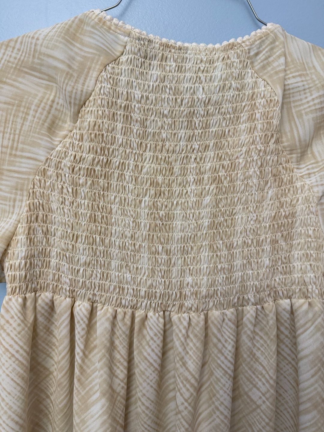Skye's The Limit Women's Smocked Peplum Top with Pom-Pom Trim 6