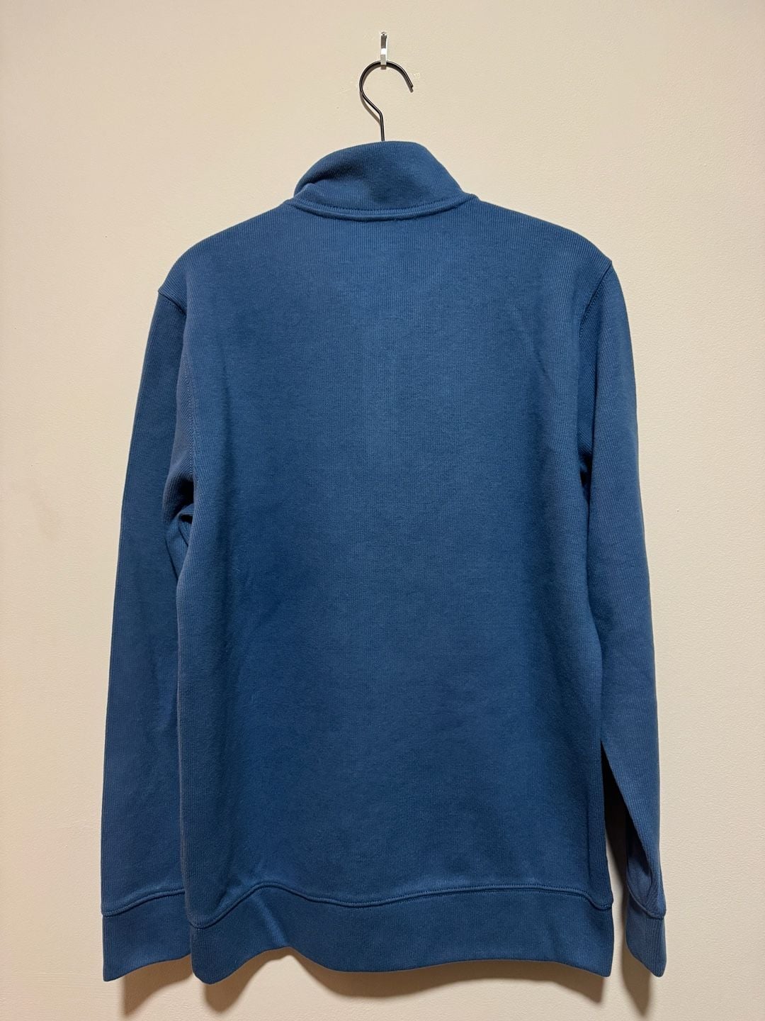 Lands’ End Men’s Bedford Quarter Zip Sweater Evening Blue Size S NWT 3
