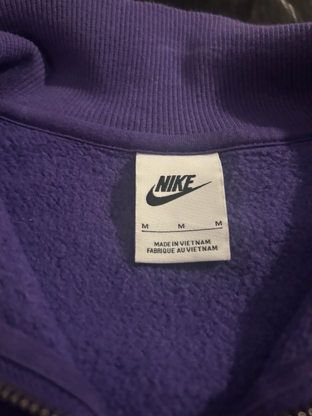 Nike Minnesota Vikings Phoenix Women's Oversized Cropped 1/4-Zip Crew Sweatshirt 3