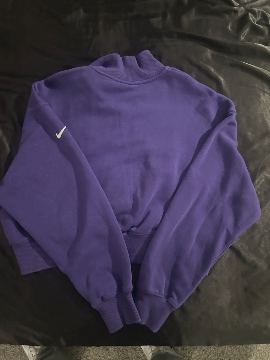 Nike Minnesota Vikings Phoenix Women's Oversized Cropped 1/4-Zip Crew Sweatshirt 5